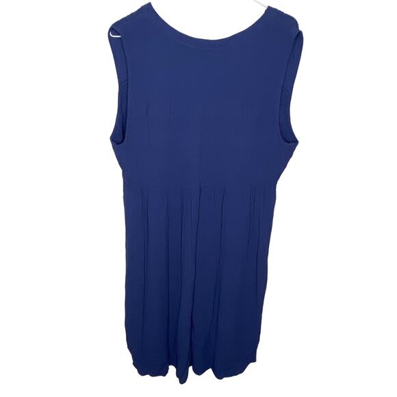 Knox Rose Blue Sleeveless Gauze Tunic - Women's Size XXL - Picture 2 of 4